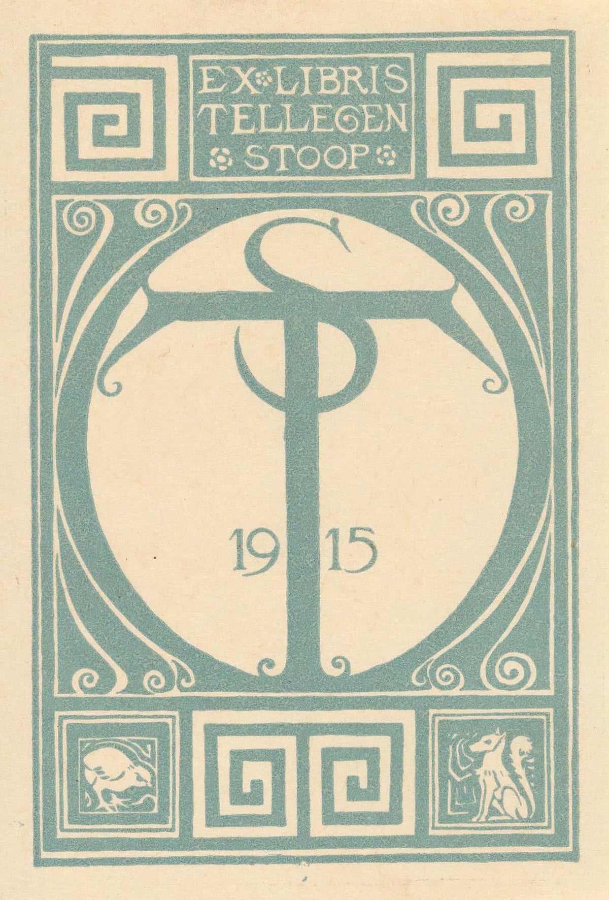 Ex Libris Van Tellegen Stoop by Richard Nicolaus Roland Holst