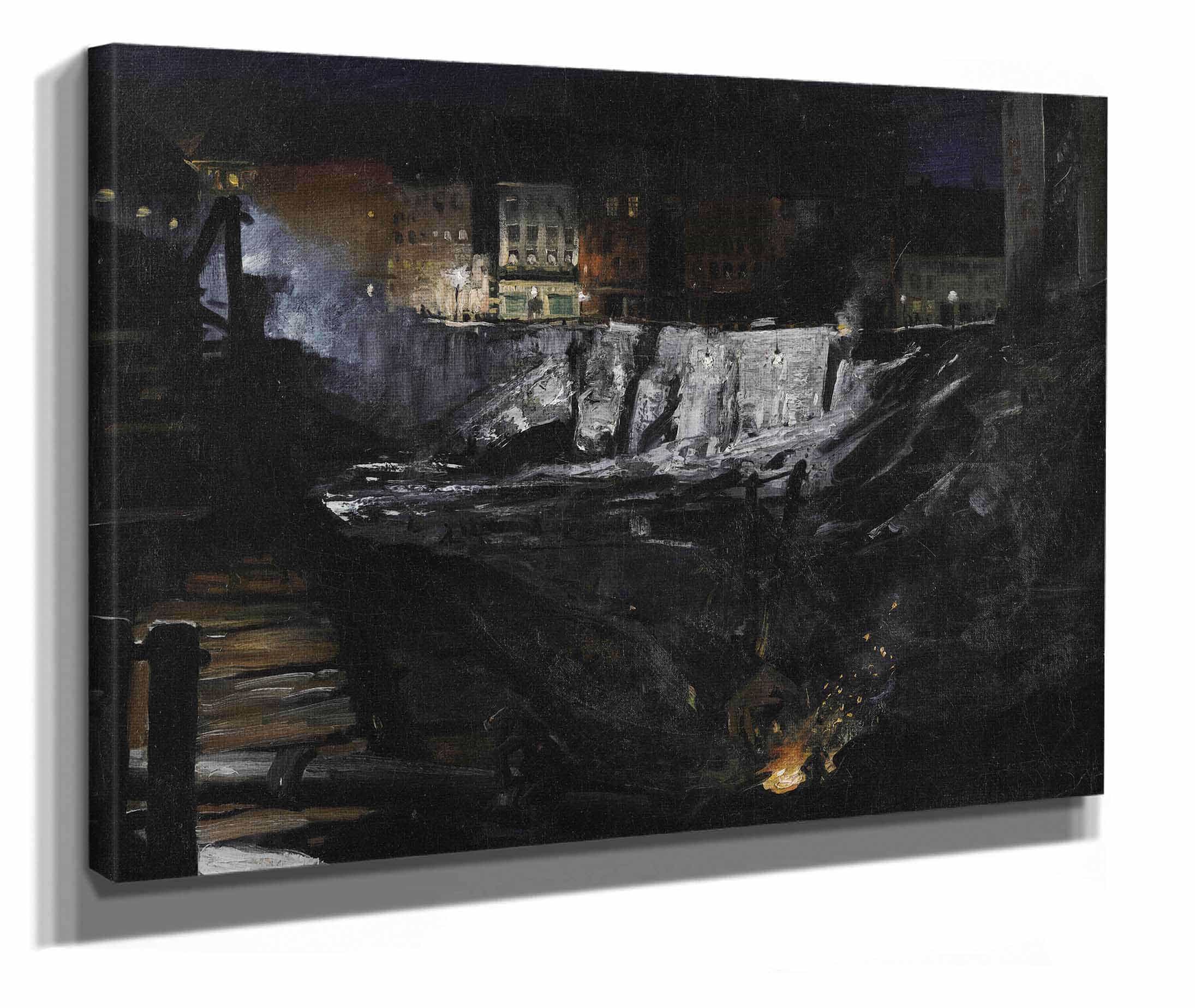 Excavation At Night by George Wesley Bellows