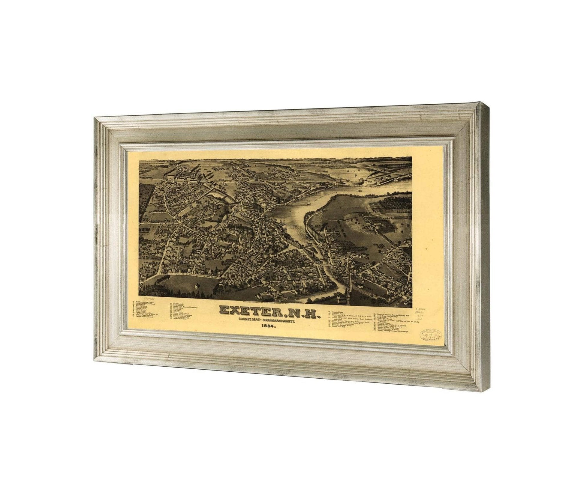 Exeter Nh County Seat Of Rockingham County 1884  State Of New Hampshire