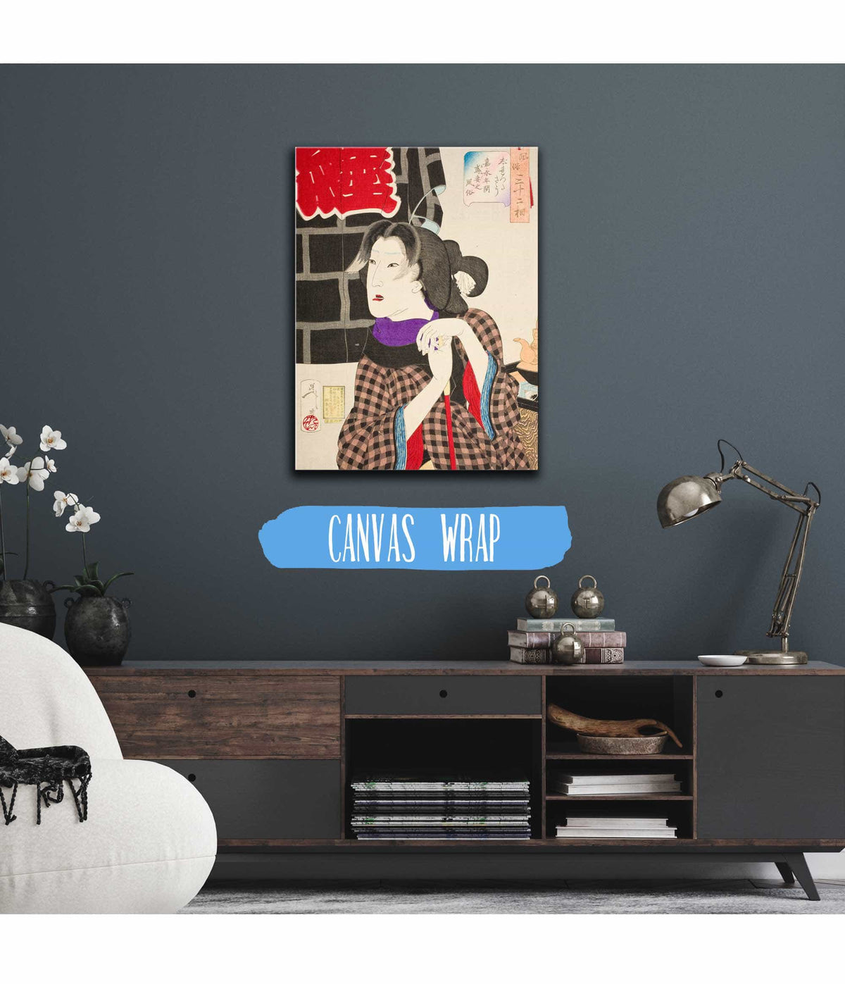 Expectant The Appearance Of A Firemans Wife In The Kaei Era by Tsukioka Yoshitoshi