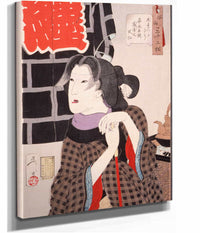 Expectant The Wife Of A Fireman In The Kaei Period  by Tsukioka Yoshitoshi
