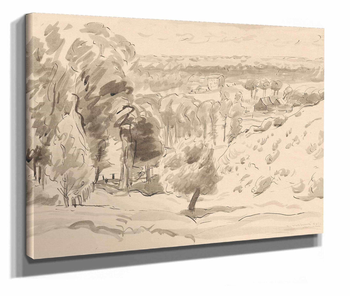 Extensive Landscape Nowe Miasto by Zygmunt Waliszewski