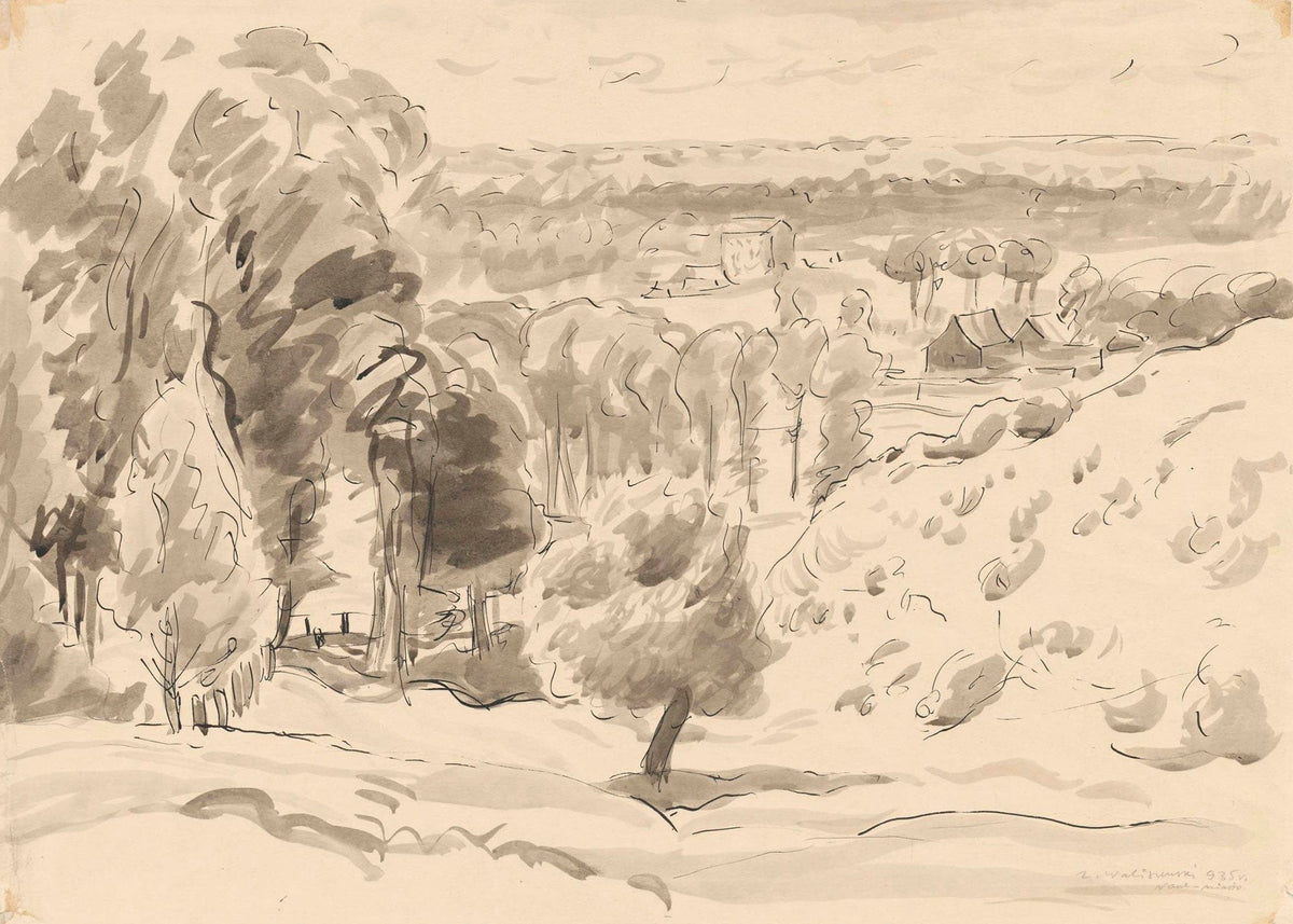Extensive Landscape Nowe Miasto by Zygmunt Waliszewski
