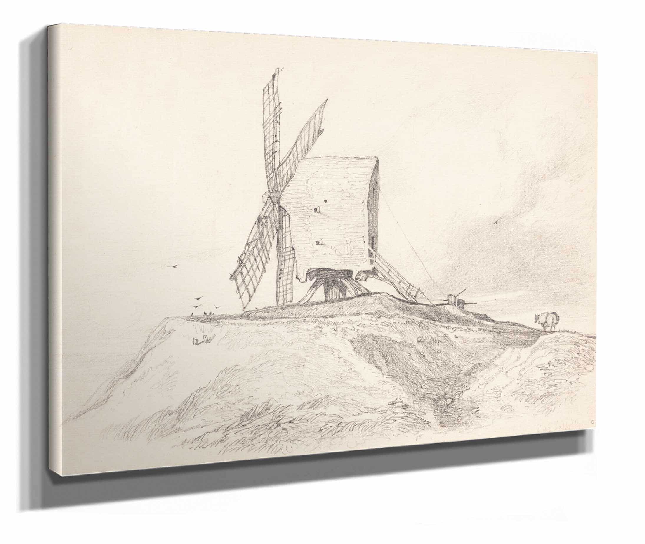 Eye Mill In Suffolk by John Sell Cotman