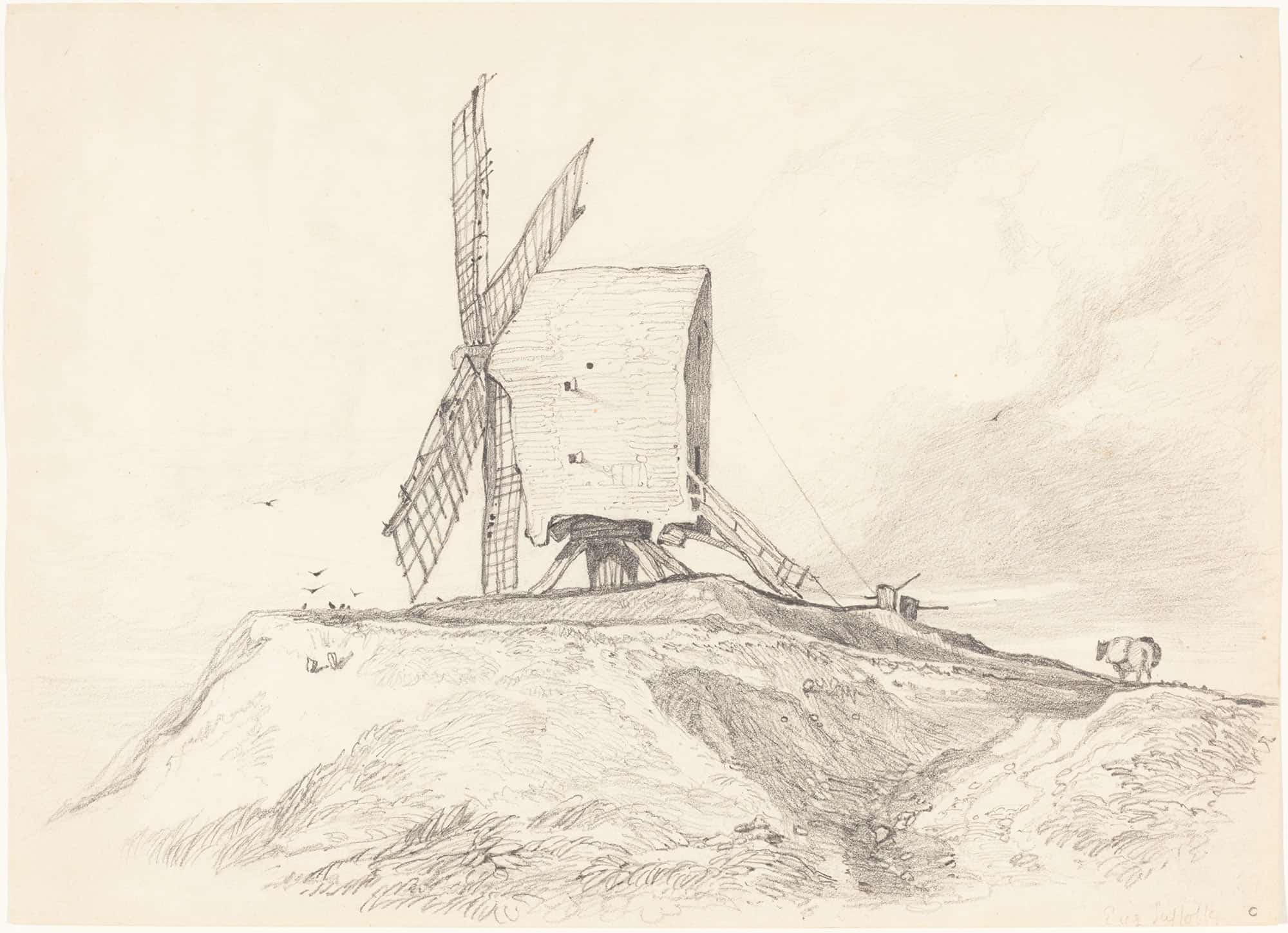 Eye Mill In Suffolk by John Sell Cotman