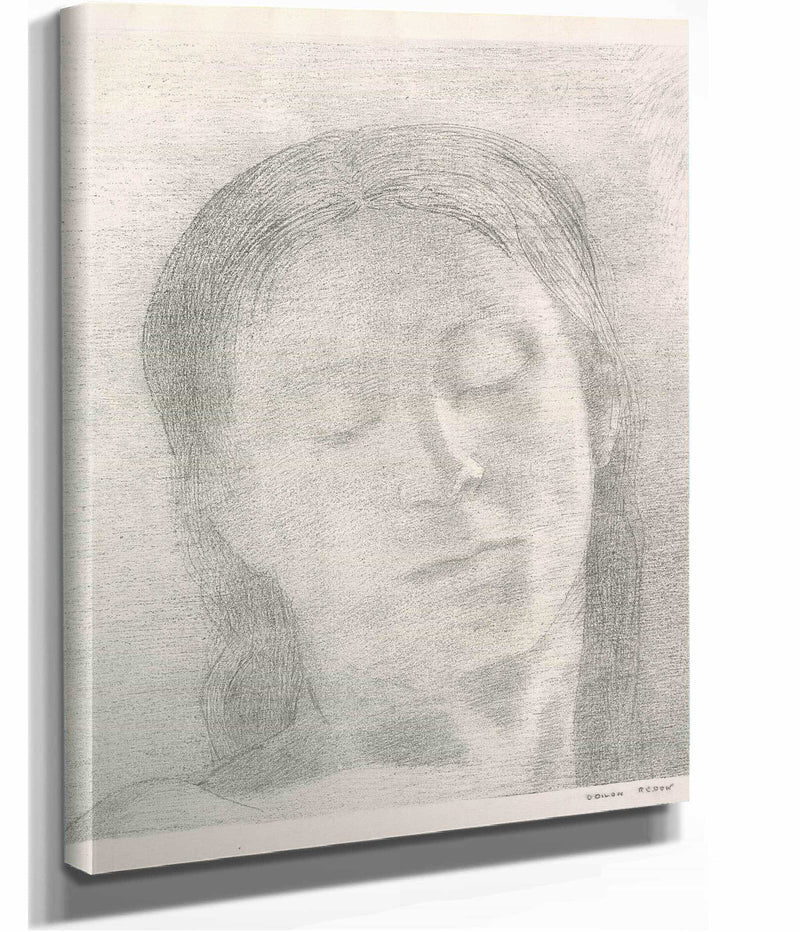 Eyes Closed by Odilon Redon