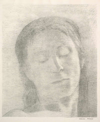Eyes Closed by Odilon Redon