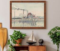 Factory On The Oise At Pontoise by Camille Pissarro