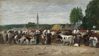 Fair In Brittany by Eugene Boudin