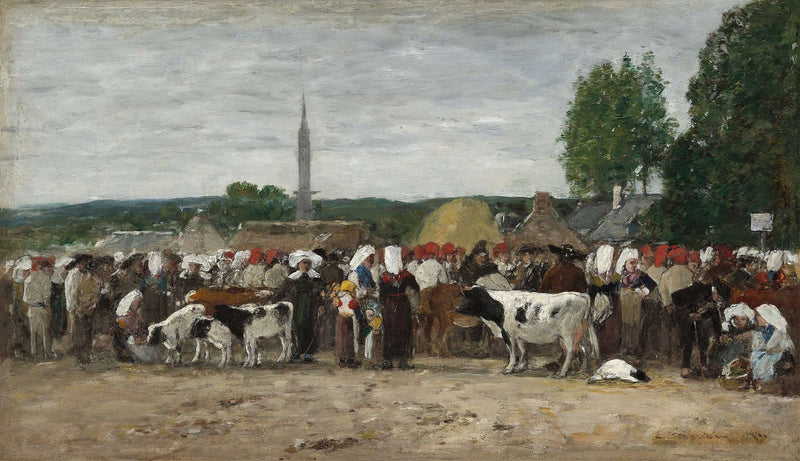 Fair In Brittany by Eugene Boudin
