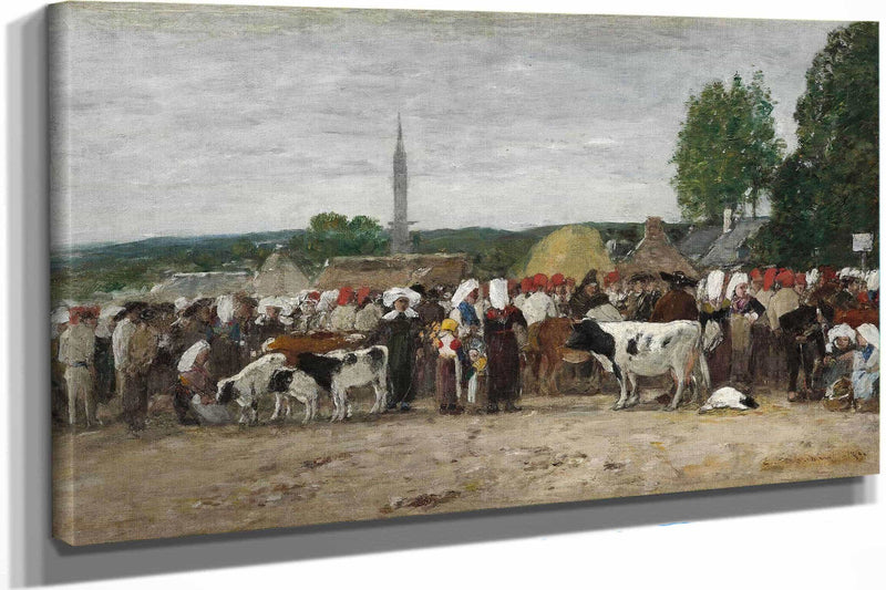 Fair In Brittany by Eugene Boudin