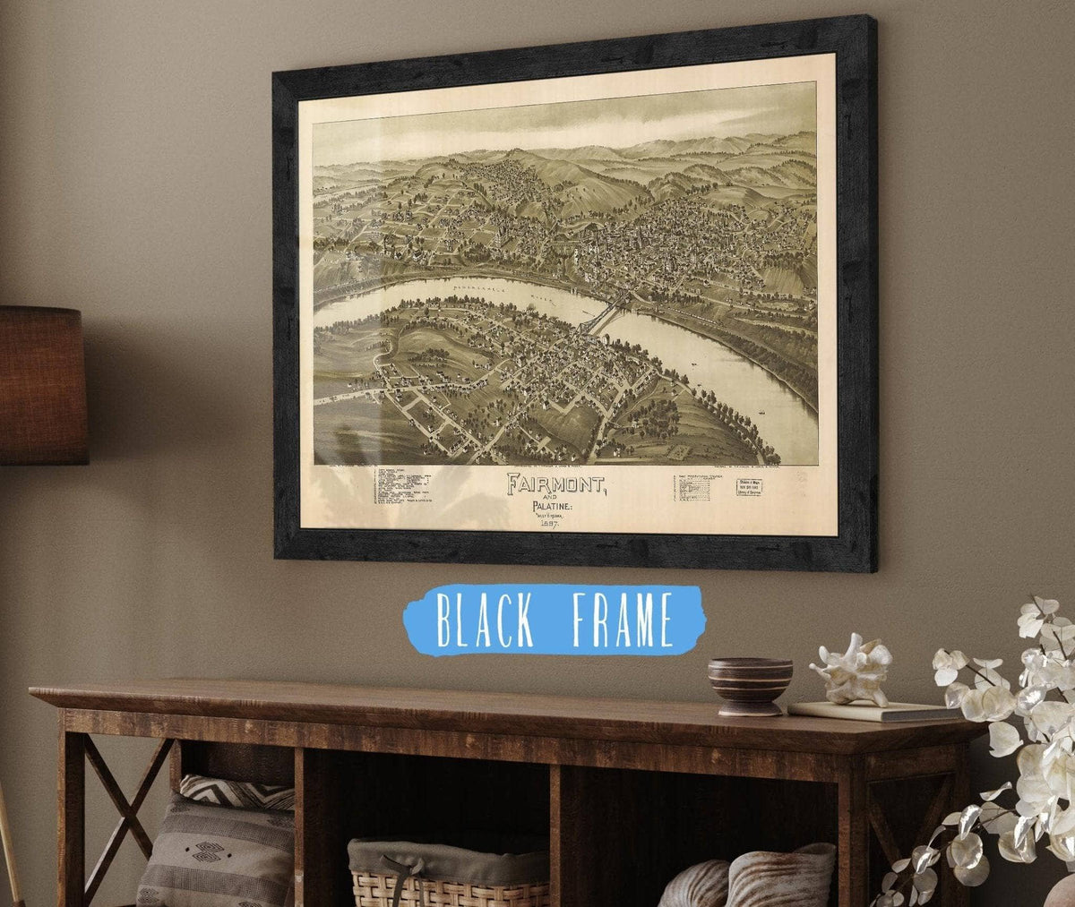 Fairmont And Palatine West Virginia 1897 State of West Virginia