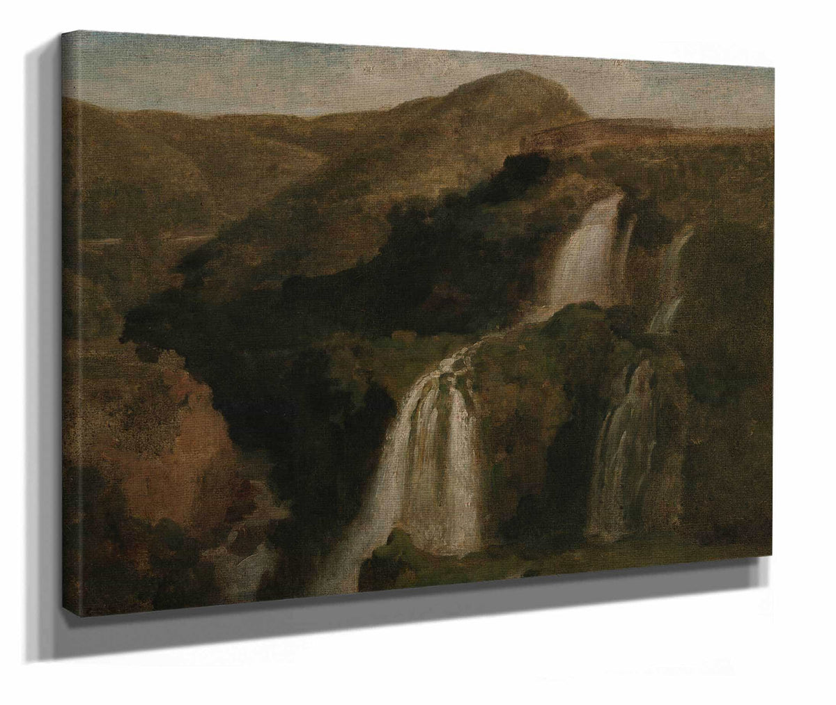 Falls Of Tivoli by Jean Baptiste Camille Corot