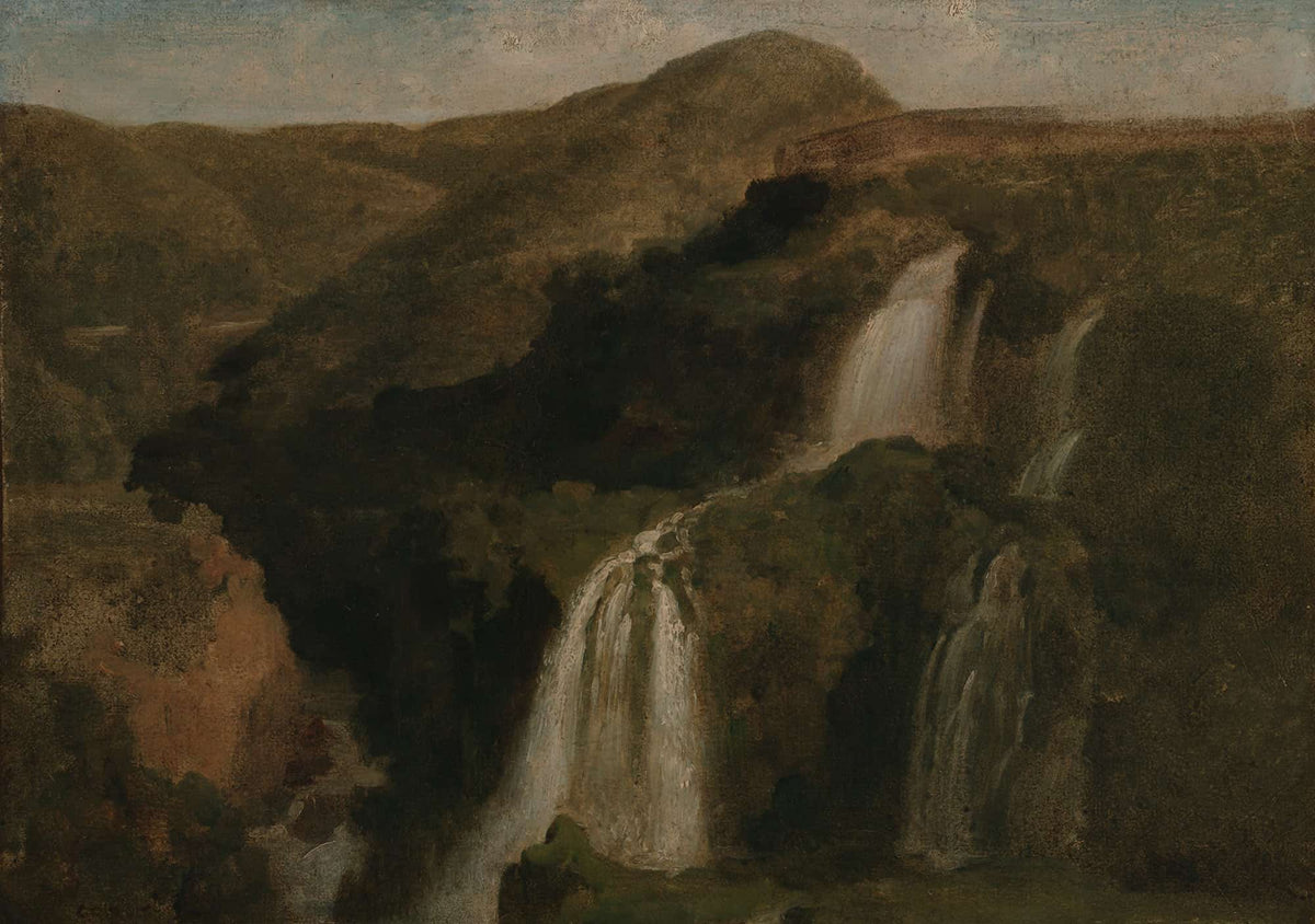 Falls Of Tivoli by Jean Baptiste Camille Corot
