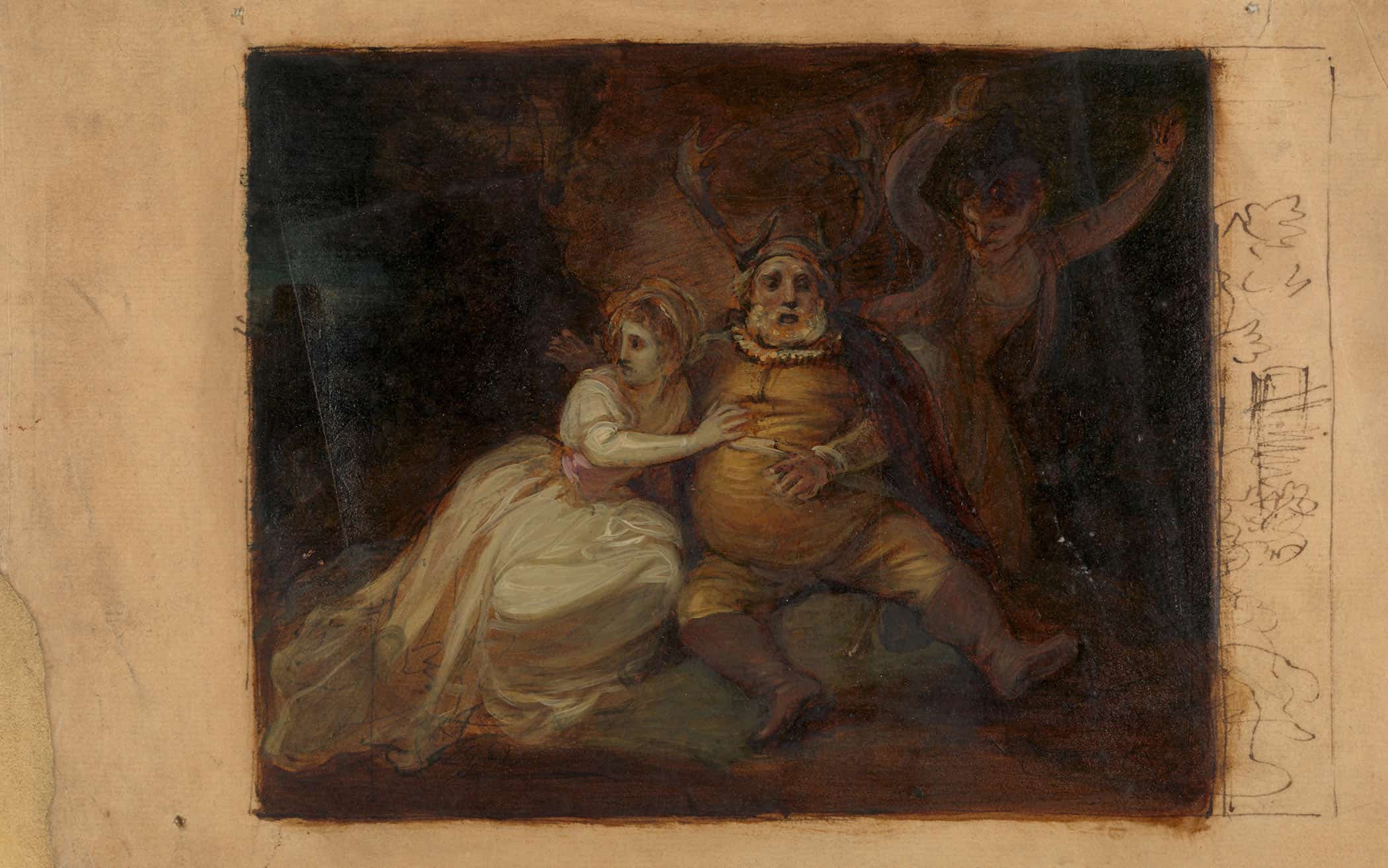 Falstaff At Hernes Oak by Robert Smirke