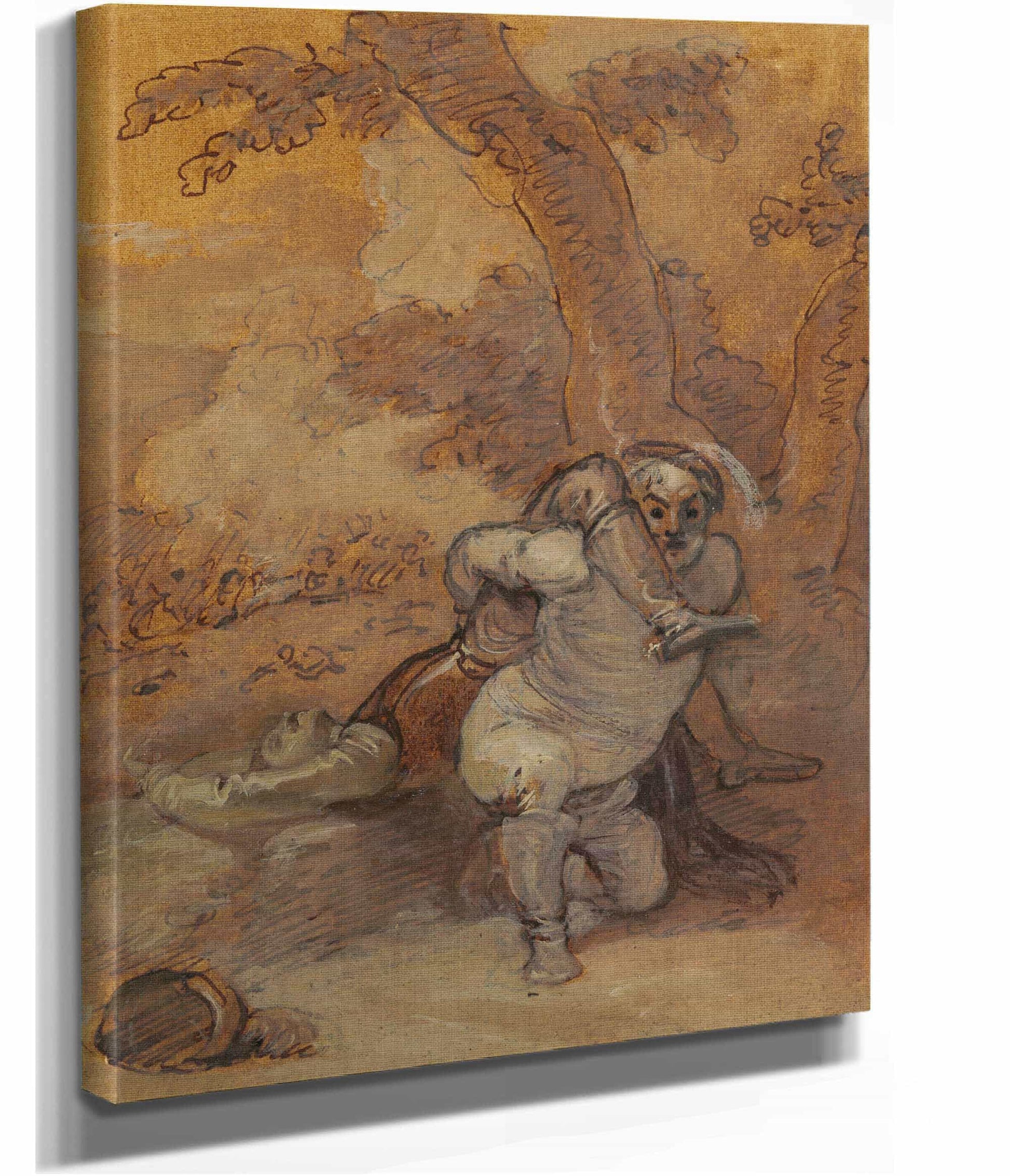 Falstaff Dragging The Body Of Hotspur by Robert Smirke