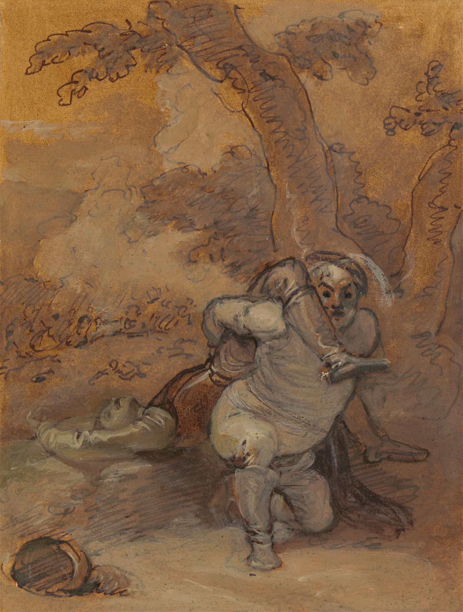 Falstaff Dragging The Body Of Hotspur by Robert Smirke