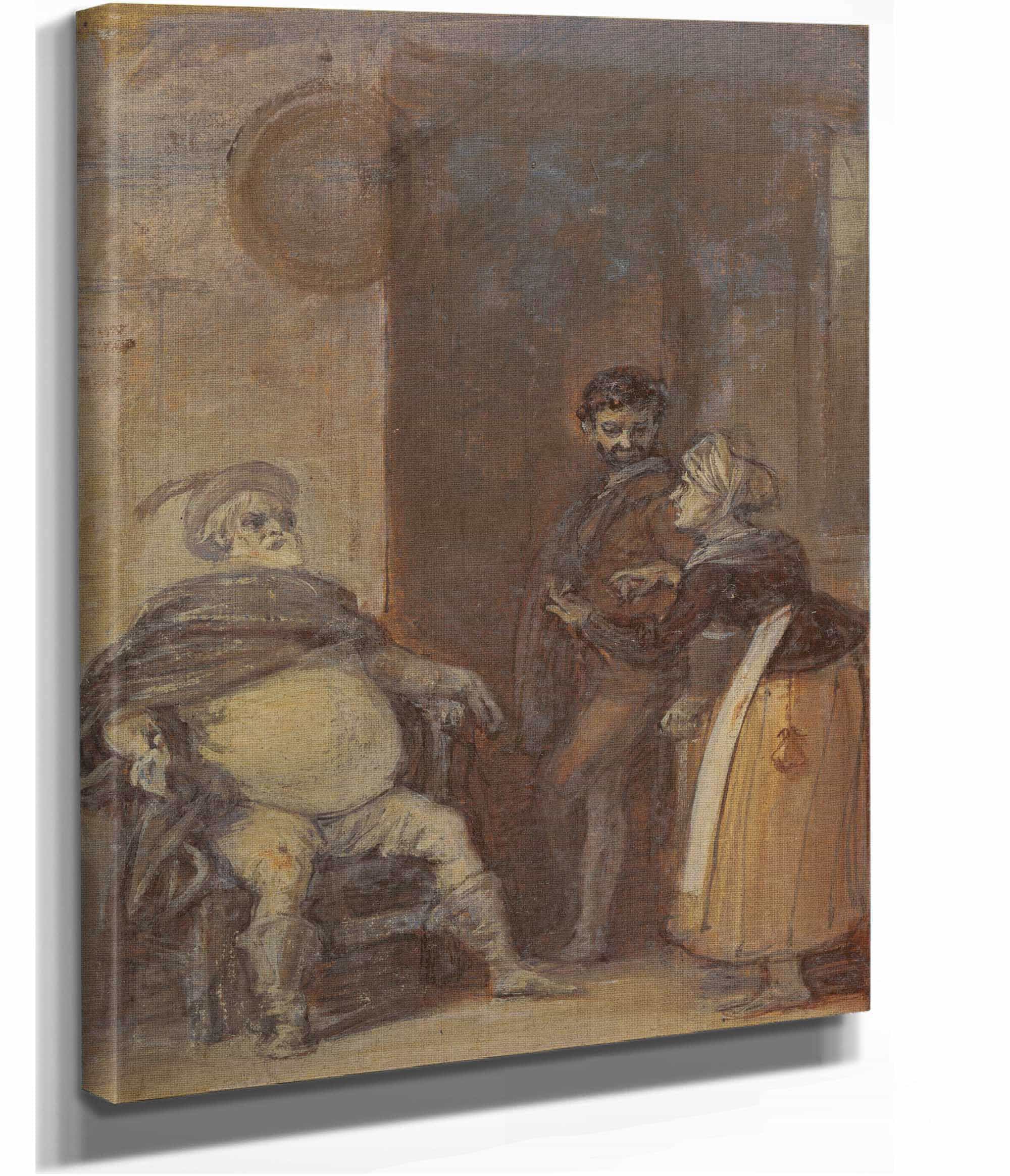 Falstaff With Mistress Quickly And Bardolph by Robert Smirke
