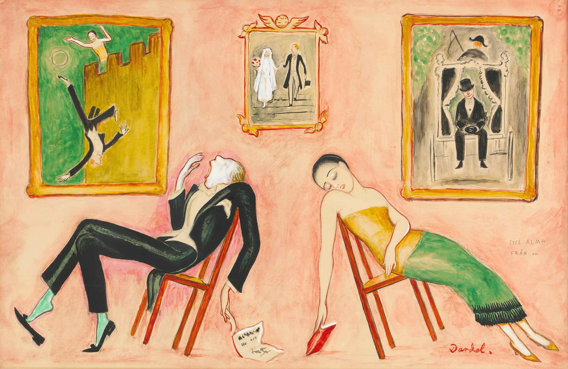Familjeidyll by Nils Dardel