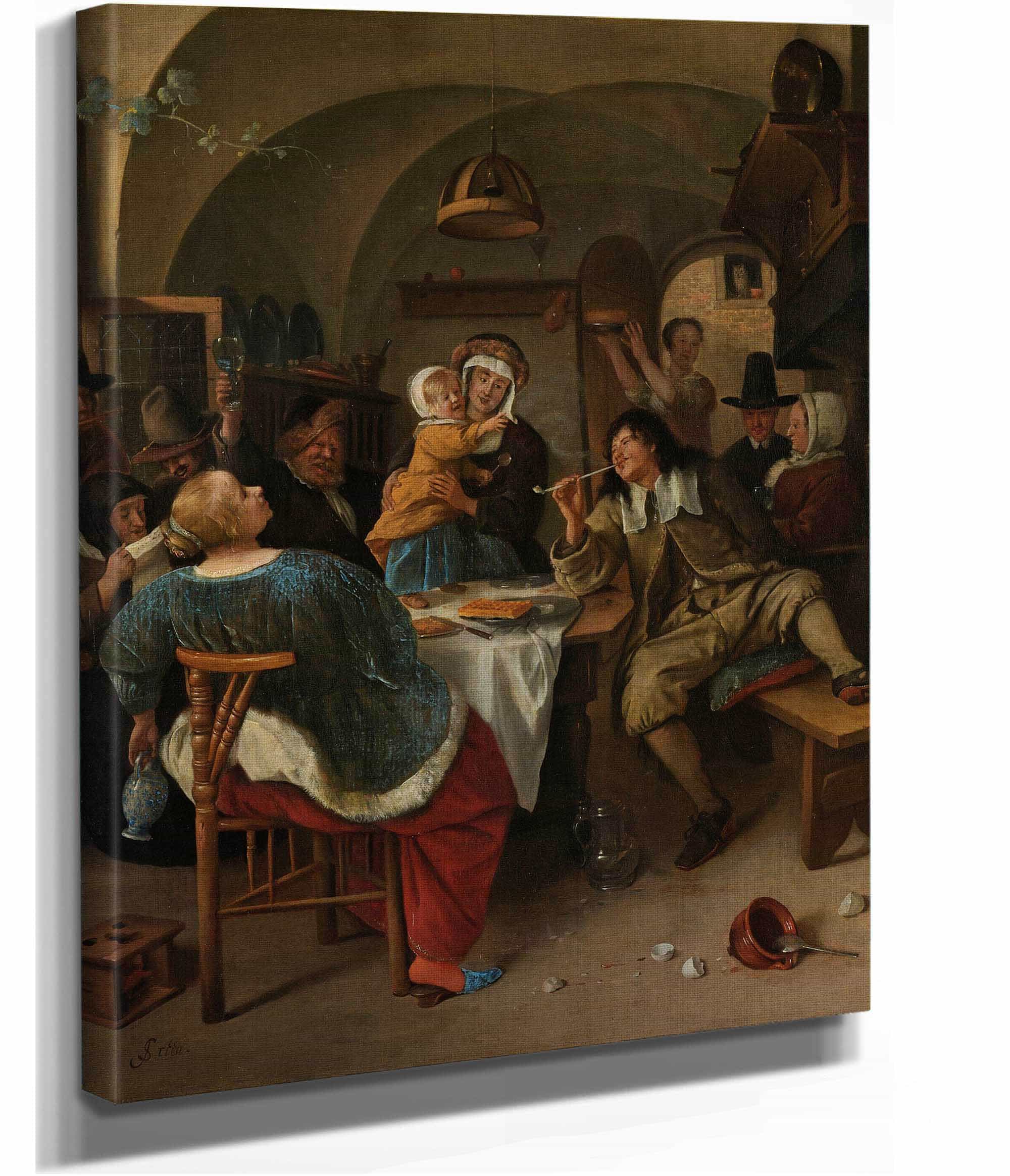 Family Scene  by Jan Steen