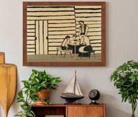 Family Supper Saying Grace by Horace Pippin