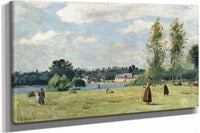 Faneuses A Ville Davray by Jean Baptiste Camille Corot