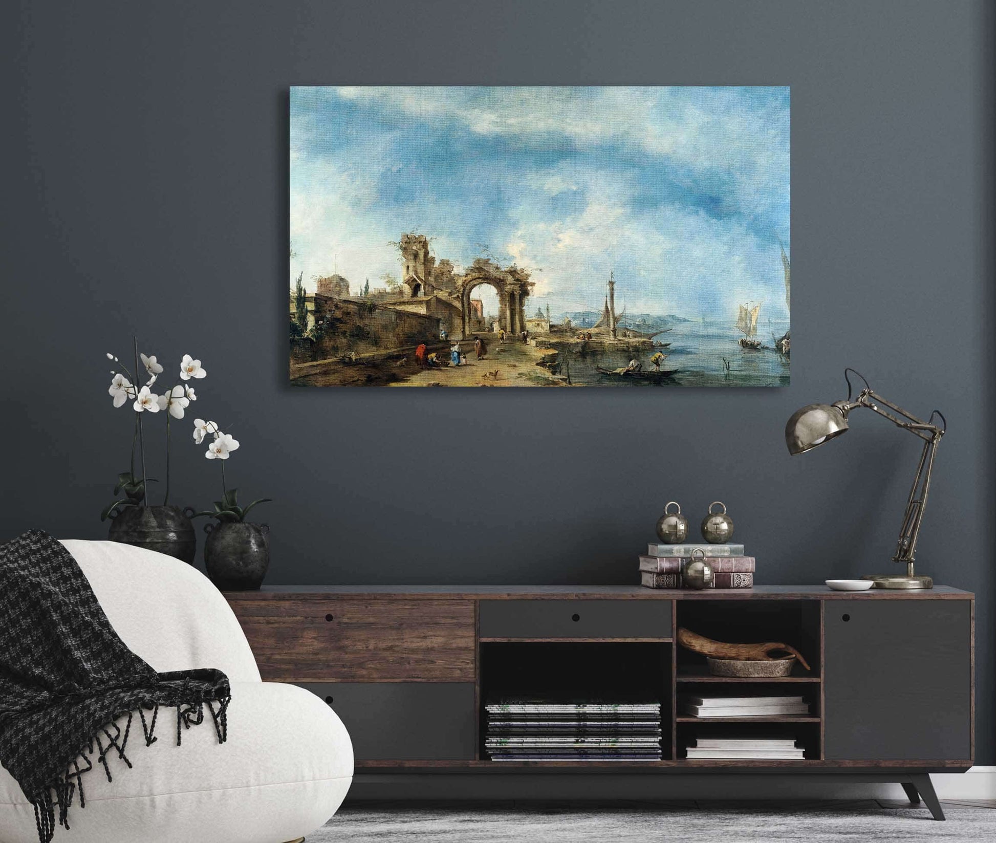 Fantastic Landscape by Francesco Guardi