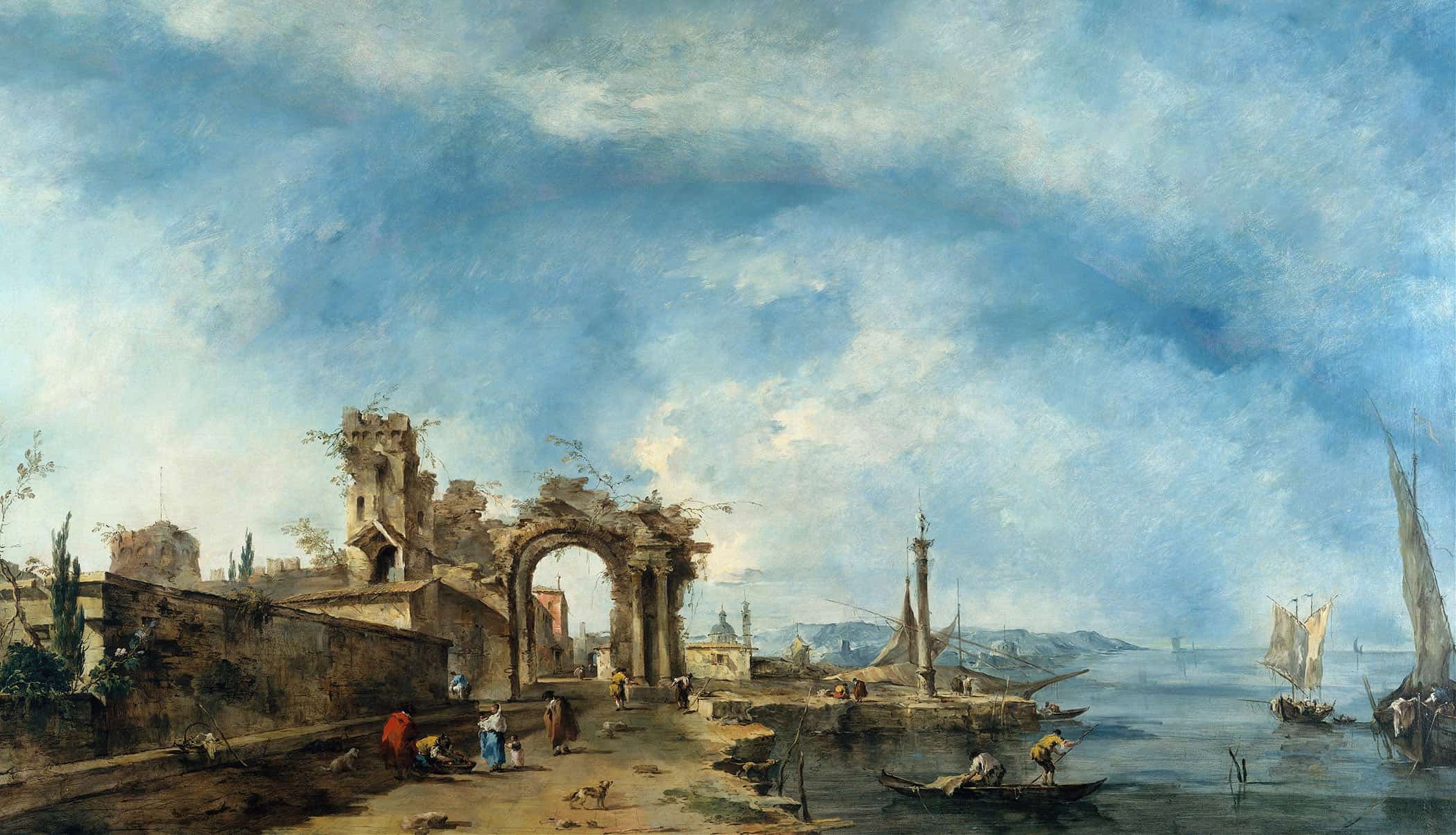 Fantastic Landscape by Francesco Guardi