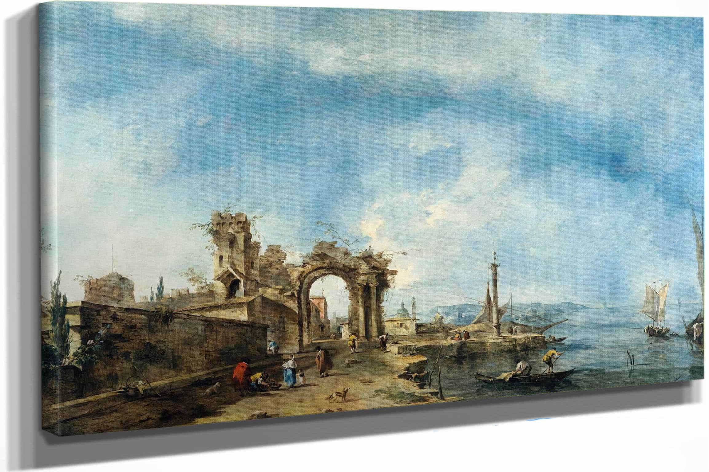 Fantastic Landscape by Francesco Guardi