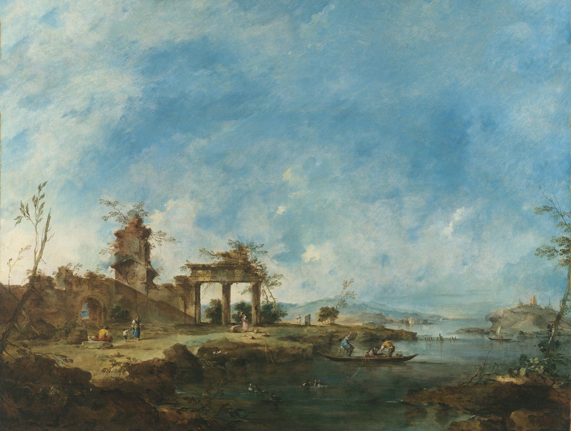 Fantastic Landscape by Francesco Guardi