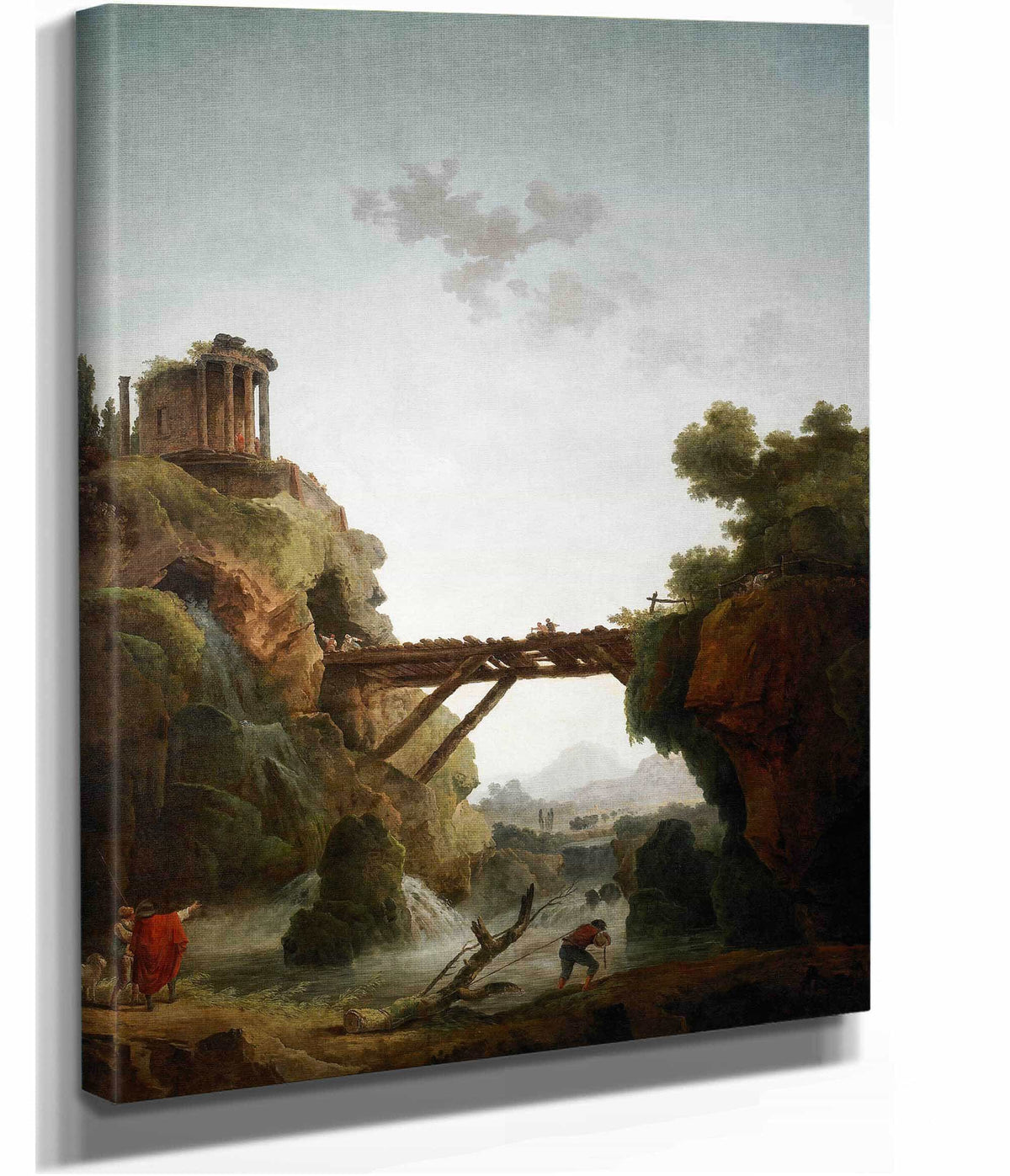 Fantastic View Of Tivoli by Hubert Robert