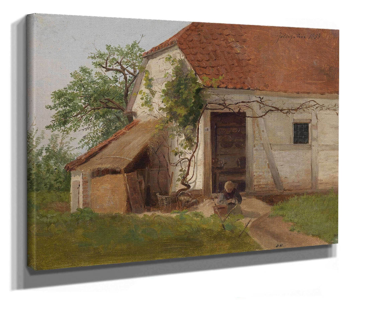 Farm At Goldsheim by Adolph Tidemand