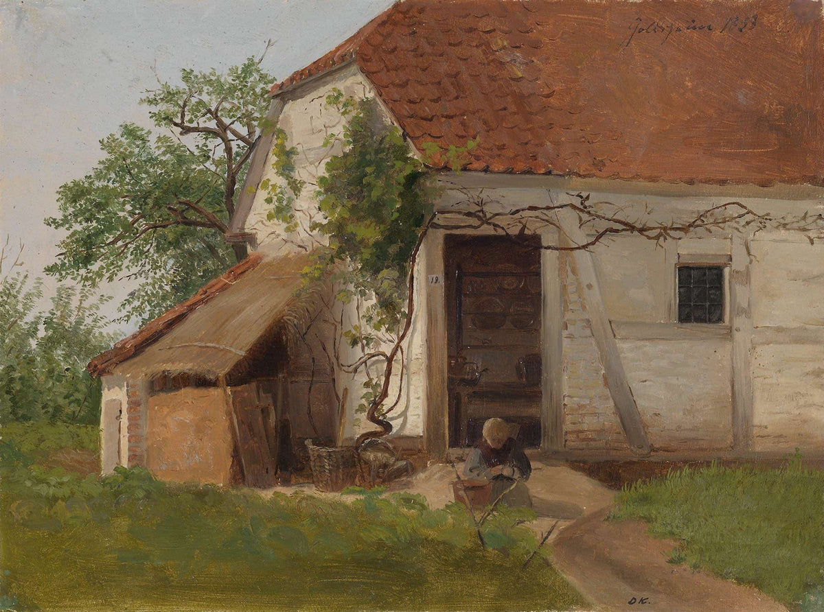Farm At Goldsheim by Adolph Tidemand