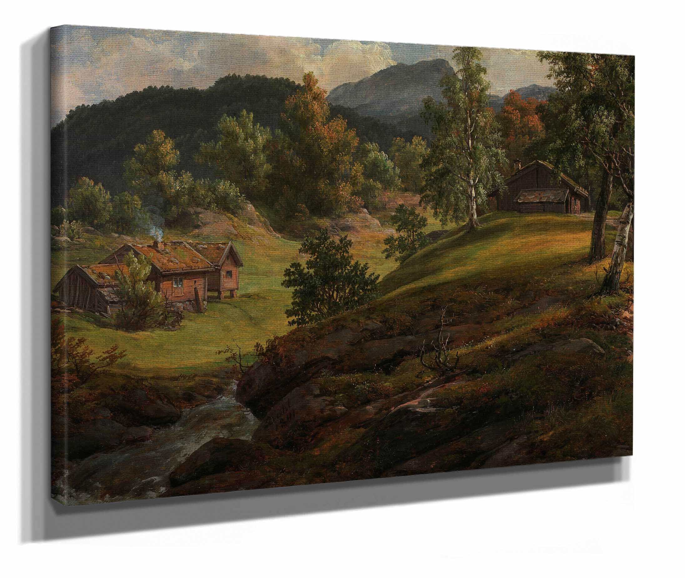 Farm At Lysekloster by Johan Christian Dahl