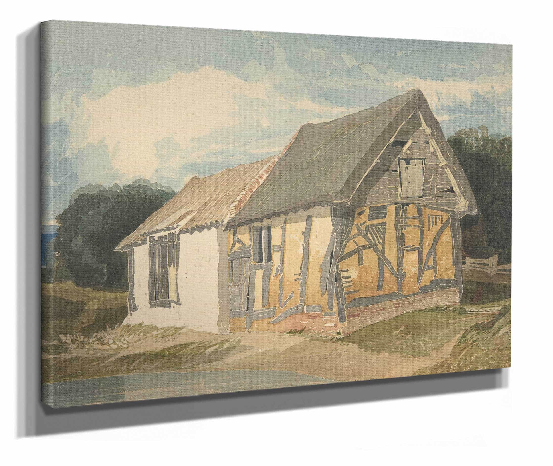 Farm Building By A Pond by John Sell Cotman