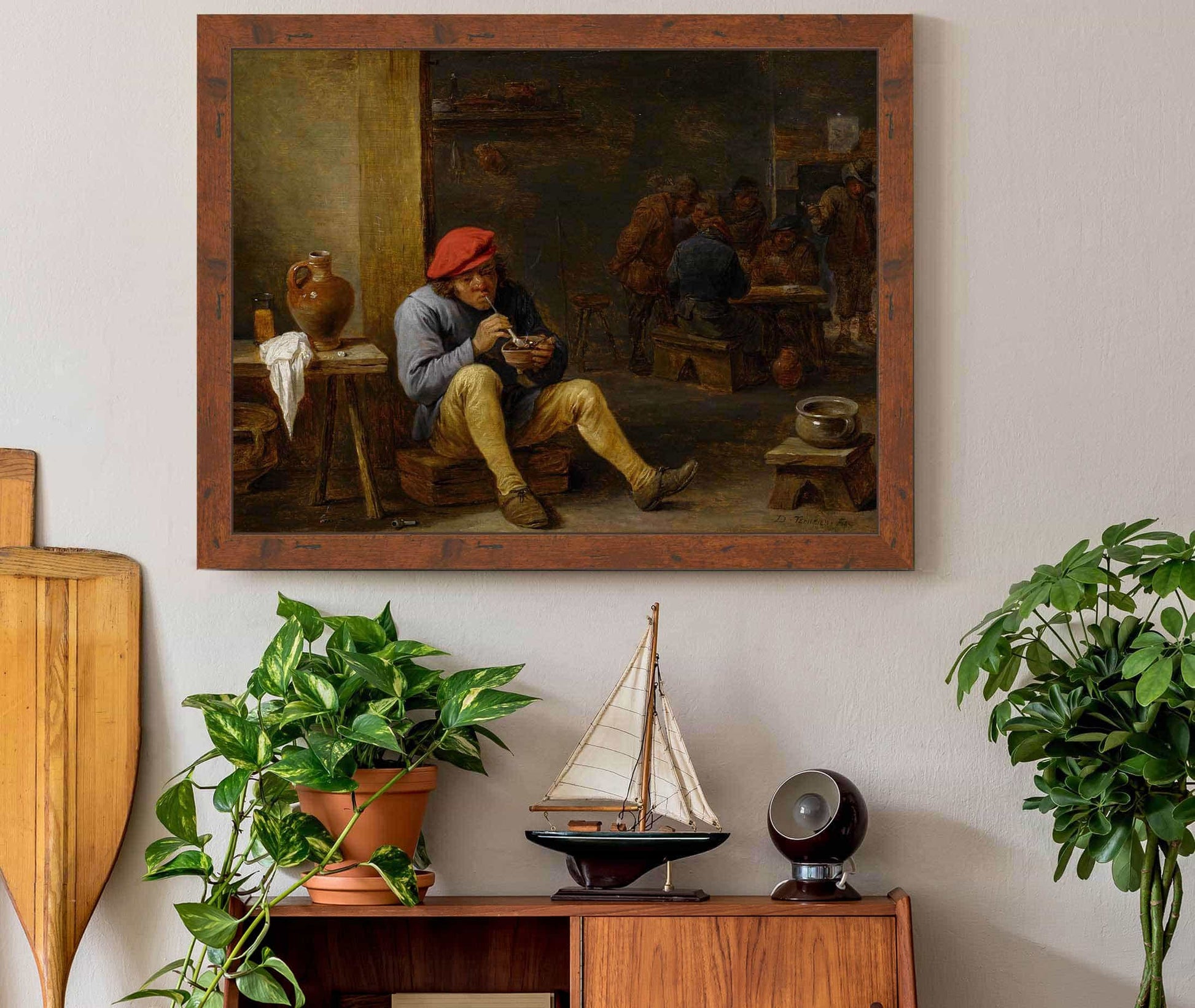 Farmer In A Tavern Lighting His Pipe by David Teniers The Younger