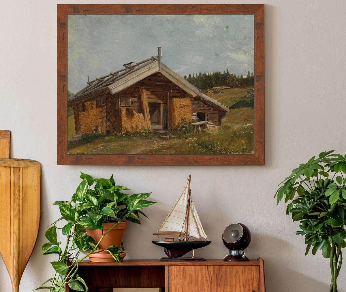 Farmhouse At Bolkesjo by Adolph Tidemand