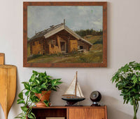 Farmhouse At Bolkesjo by Adolph Tidemand