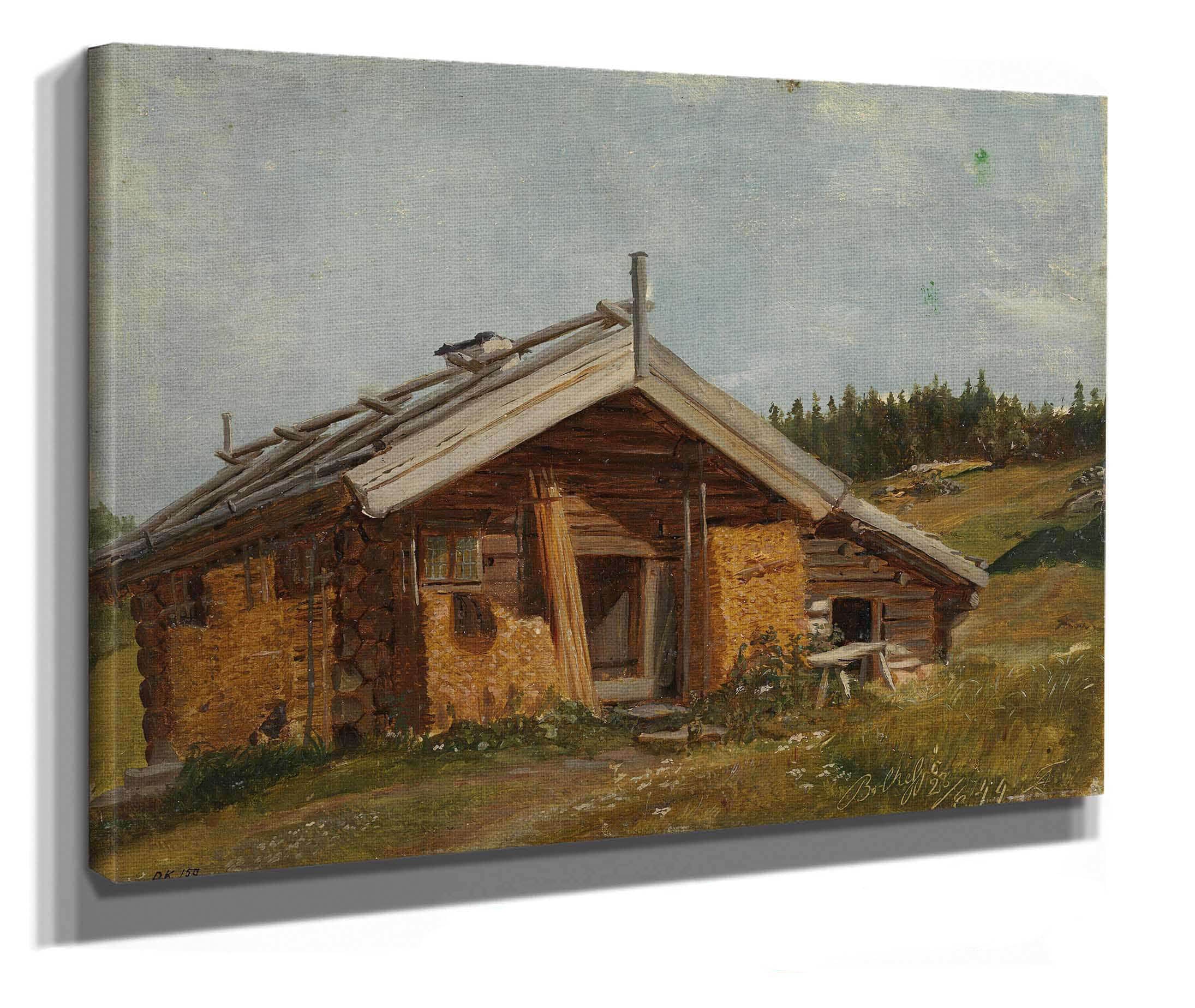 Farmhouse At Bolkesjo by Adolph Tidemand