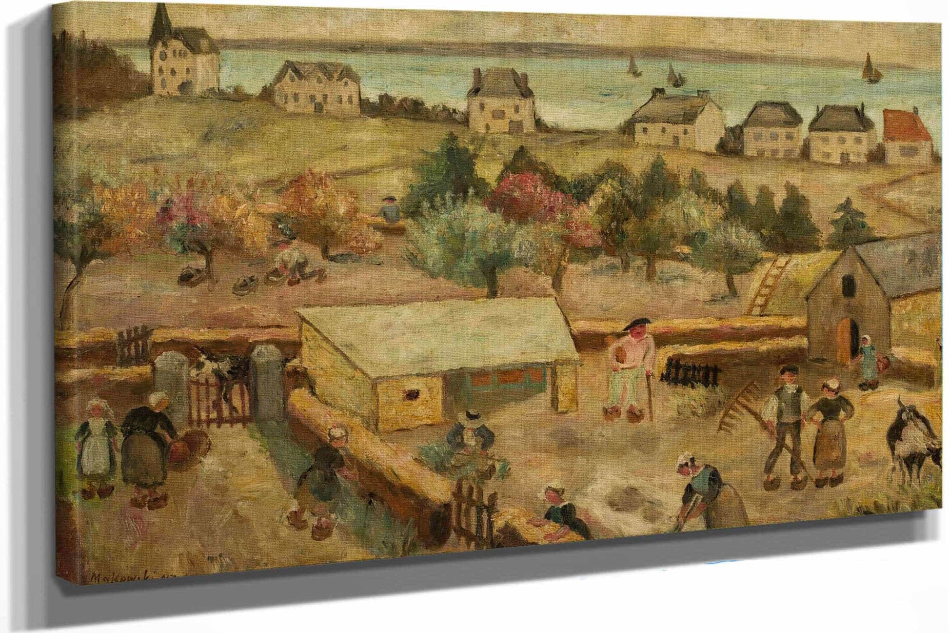 Farmhouse In Keranquernat by Tadeusz Makowski