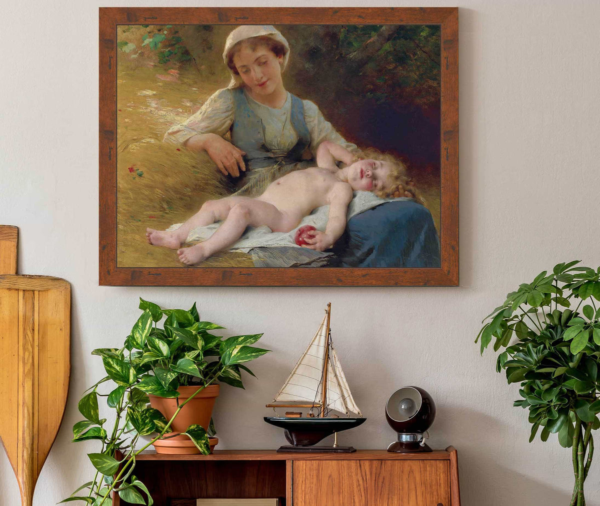 Fast Asleep by Leon Jean Basile Perrault