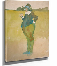 Fat Man In Landscape by Edwin Austin Abbey