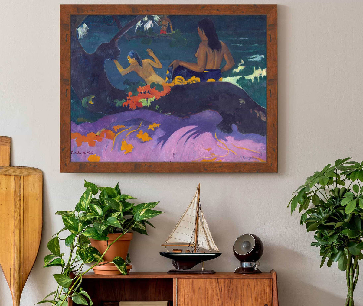 Fatata Te Miti By The Sea by Paul Gauguin