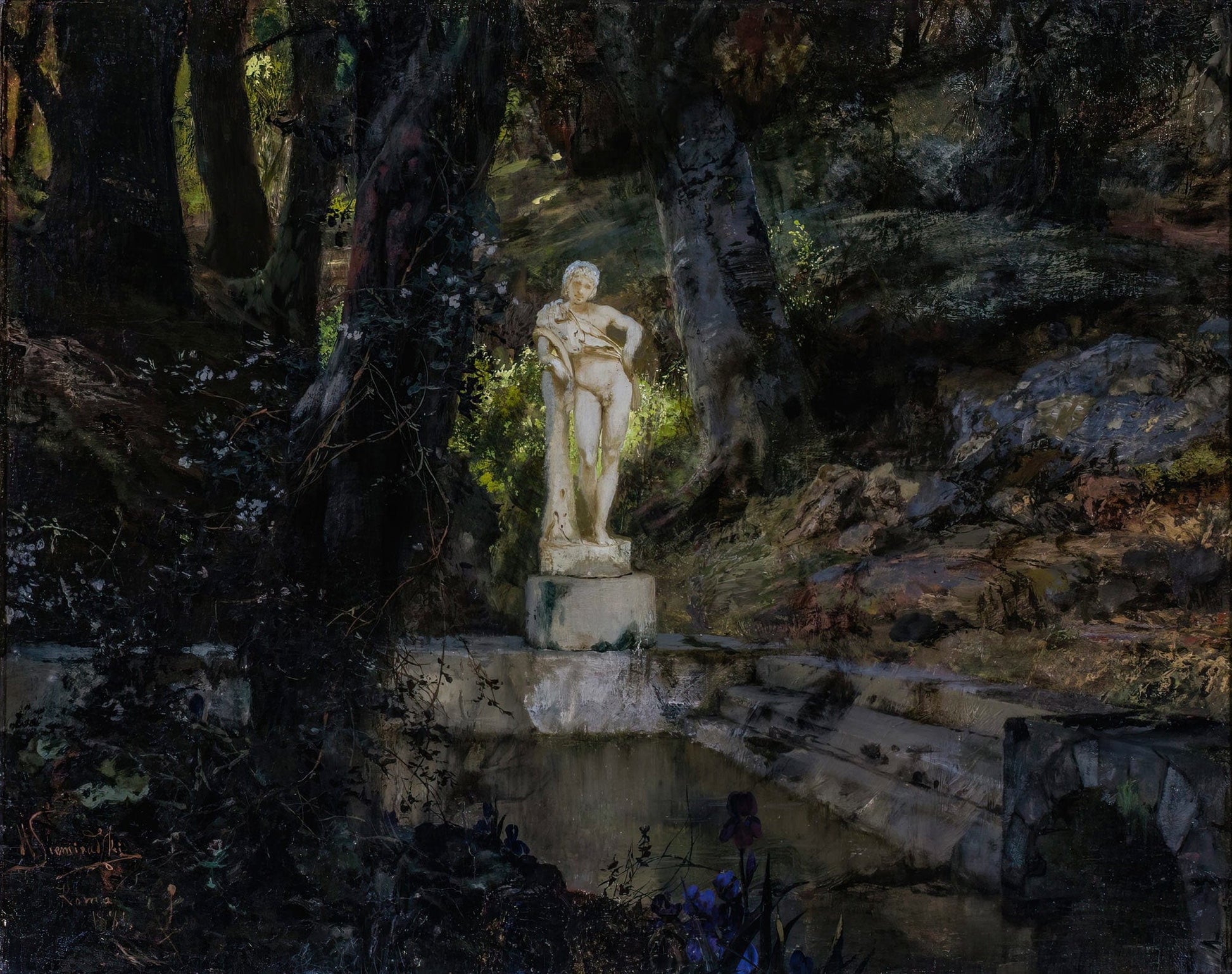 Fauns Pond by Henryk Siemiradzki