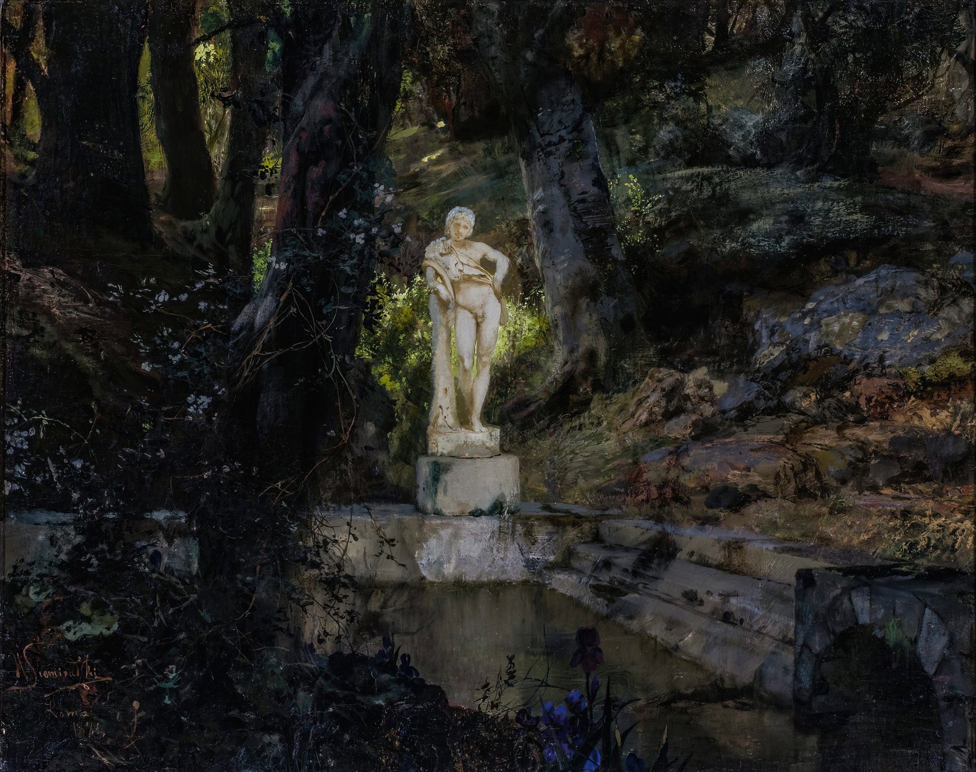 Fauns Pond by Henryk Siemiradzki