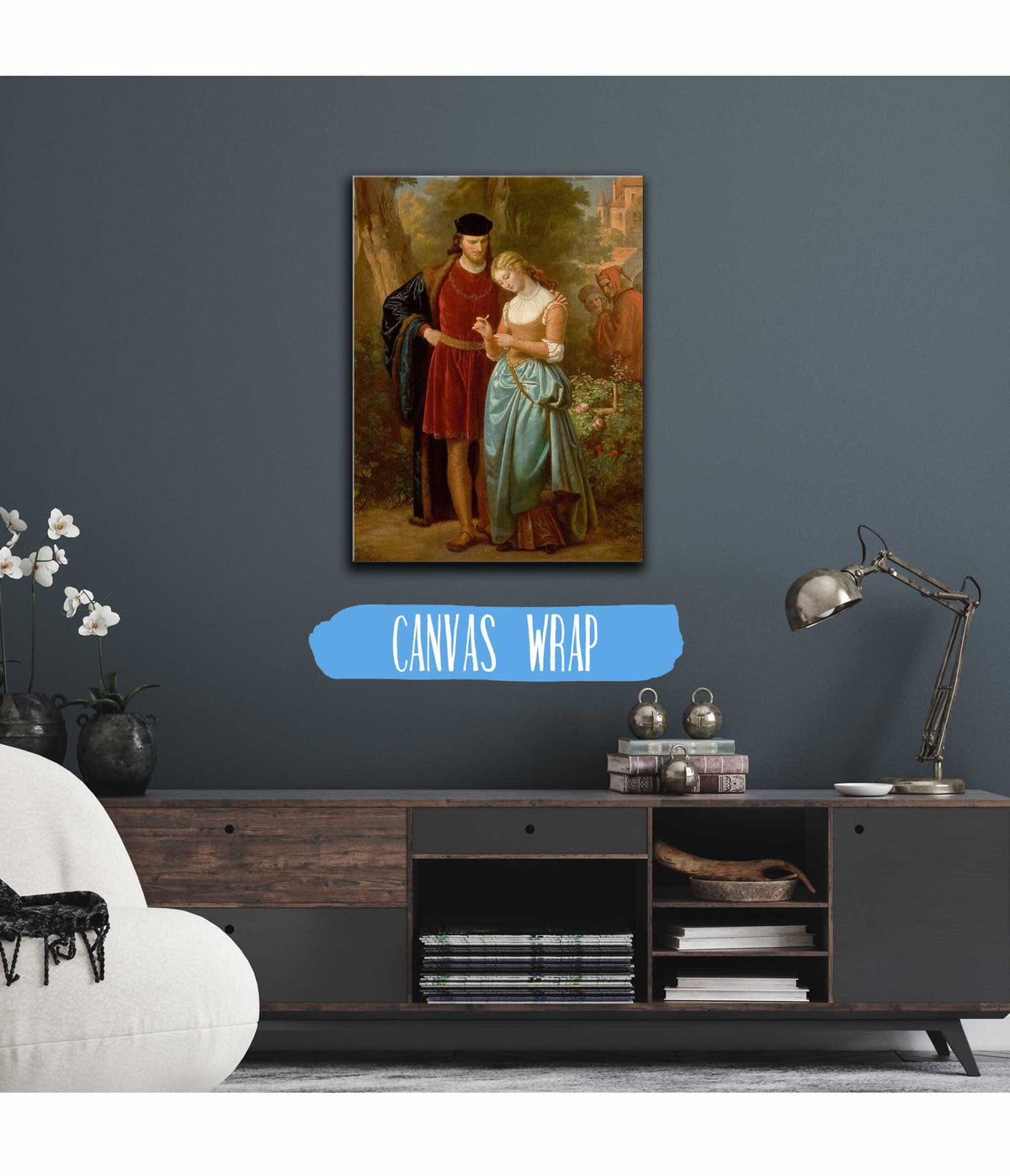 Faust And Marguerite In The Garden by Eugen Von Blaas