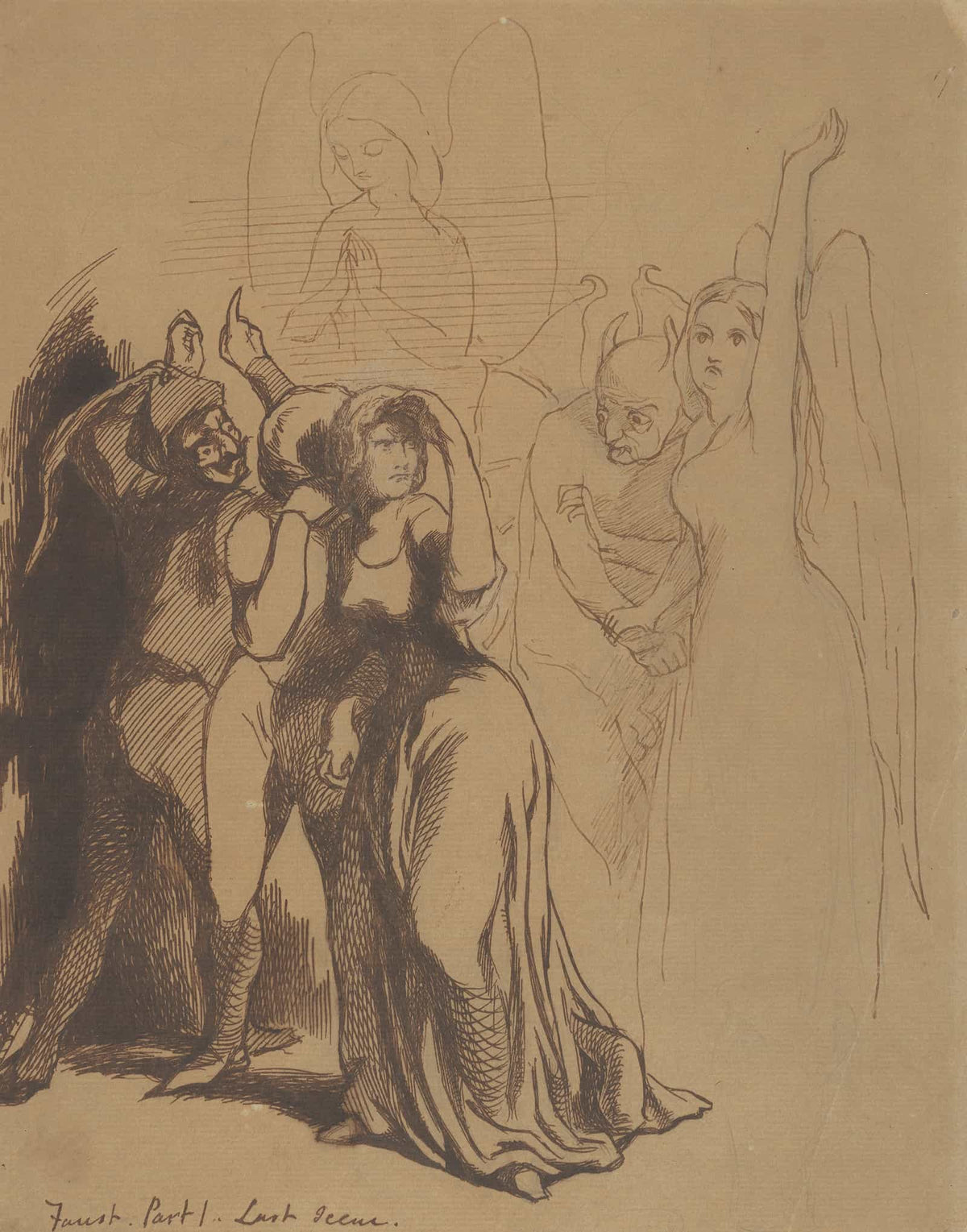 Faust Part  Last Scene   by Dante Gabriel Rossetti
