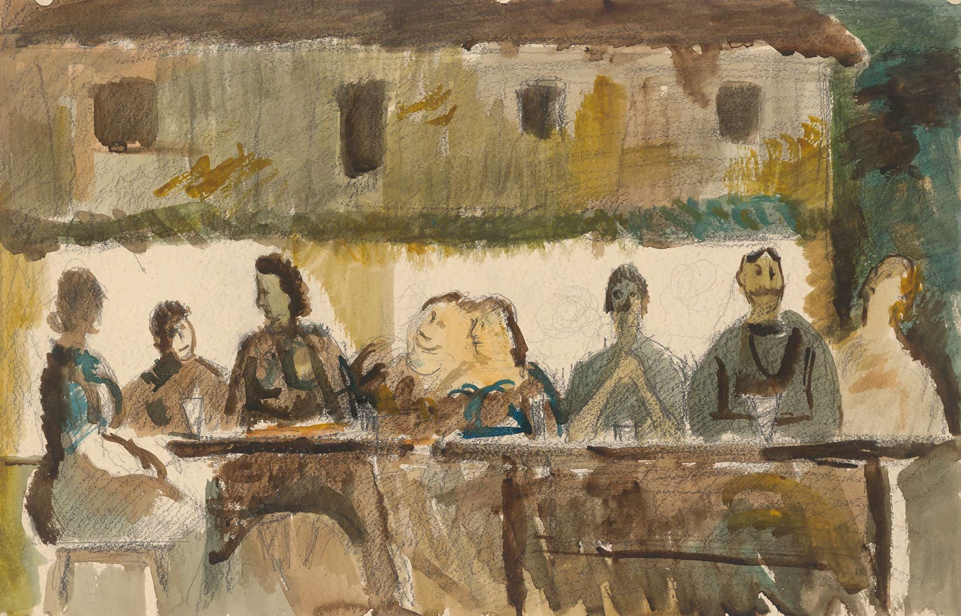 Feast In Front Of The House by Cyprian Majernik