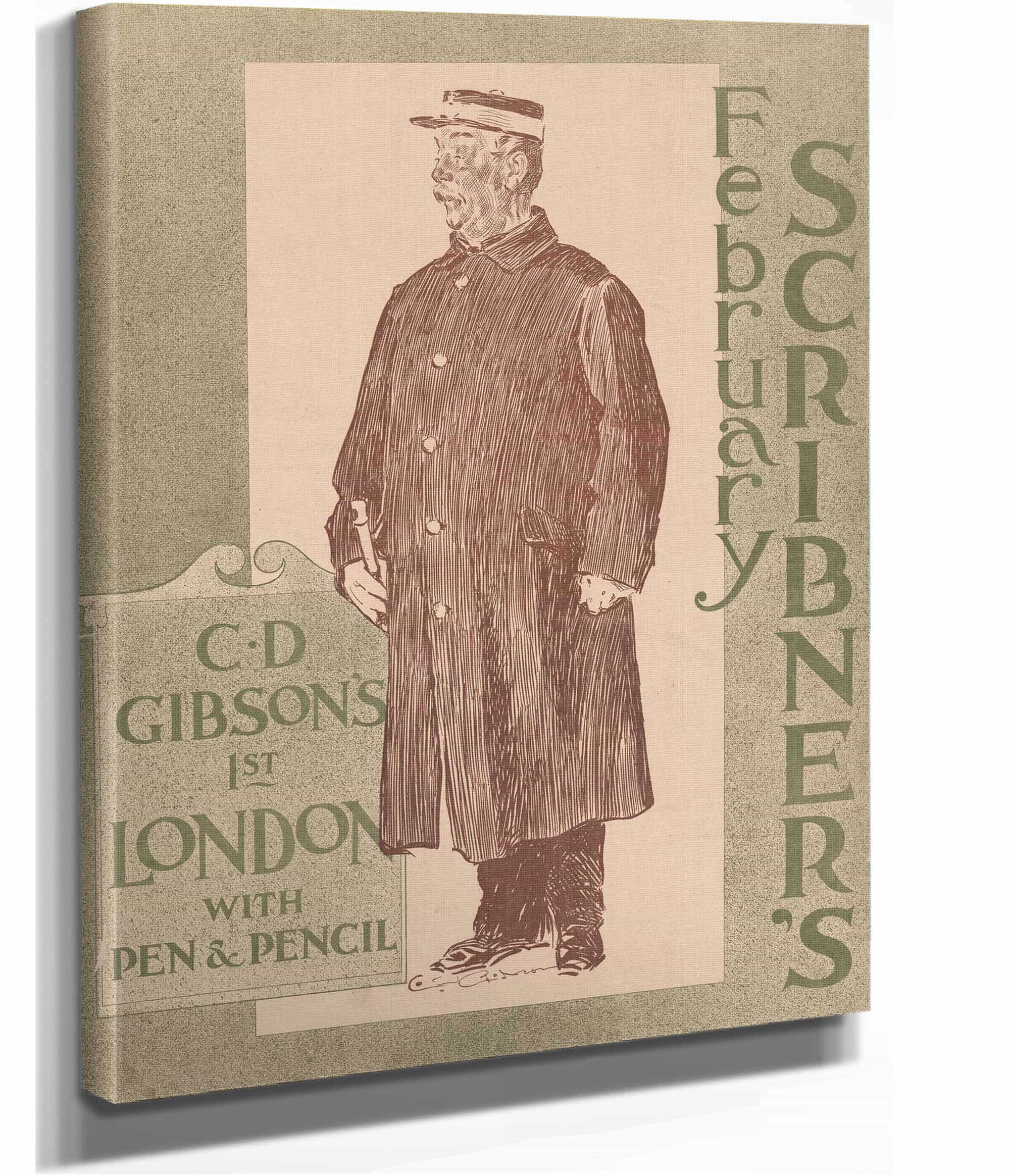 February Scribners by Charles Dana Gibson