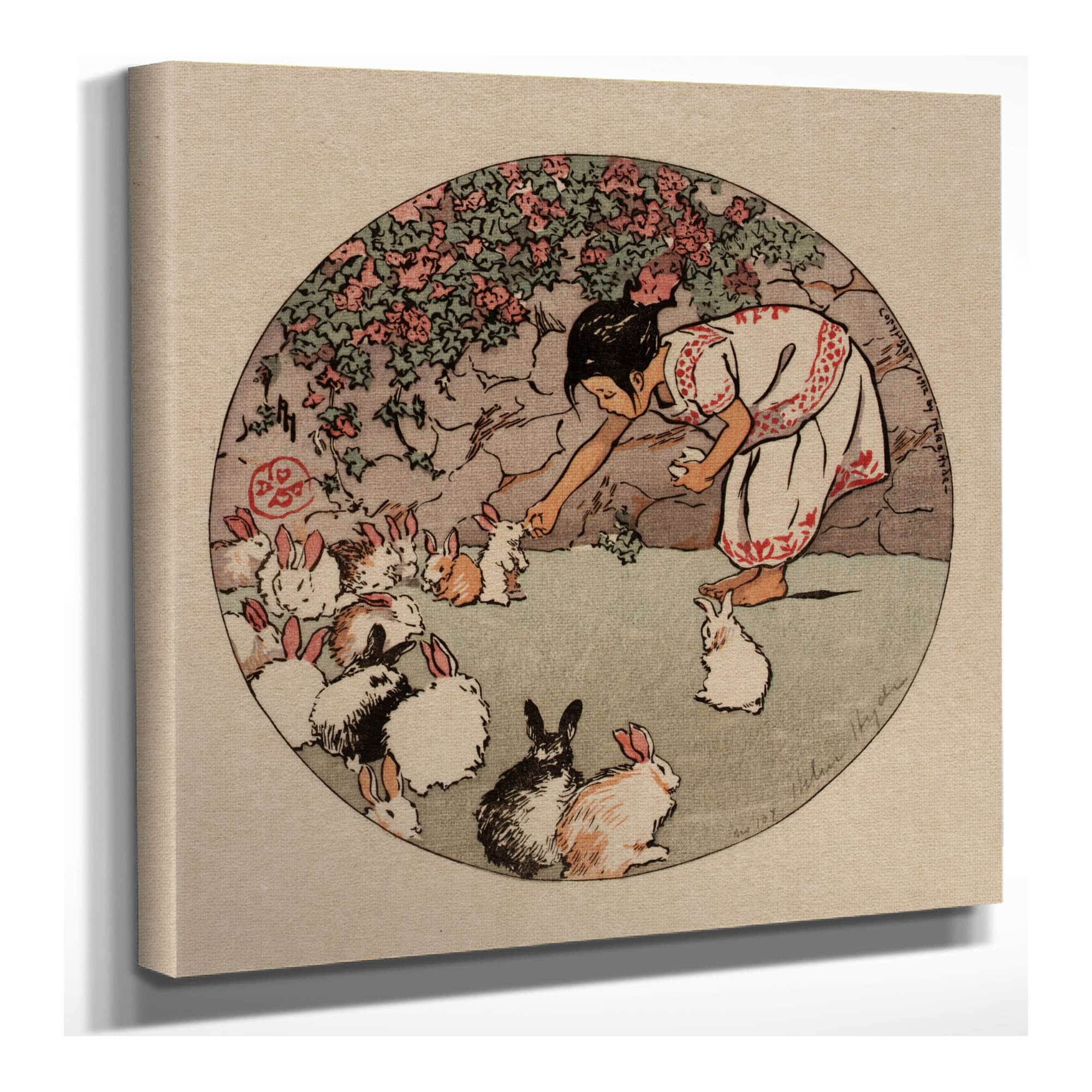 Feeding The Bunnies by Helen Hyde